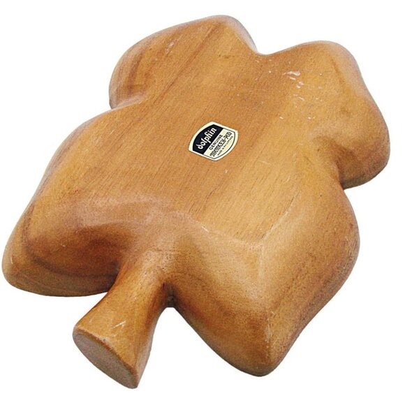 Dolphin Monkey Pod Leaf Tray from Philippines Divided Leaf Party Nuts Dish Candy - Picture 2 of 7